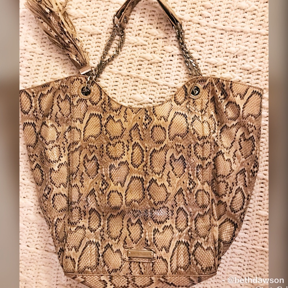Steve Madden Oversized Snakeskin Handbag